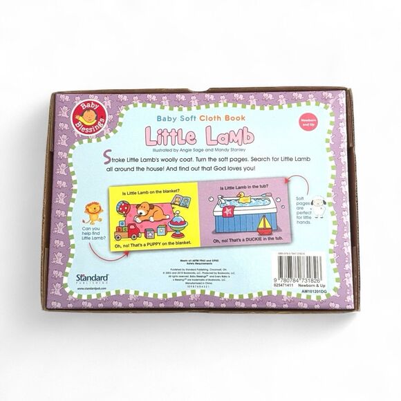 Vintage 2003 "Little Lamb" Fuzzy Touch Animals NEW‎ Gift Baby Children's Book - Picture 2 of 3